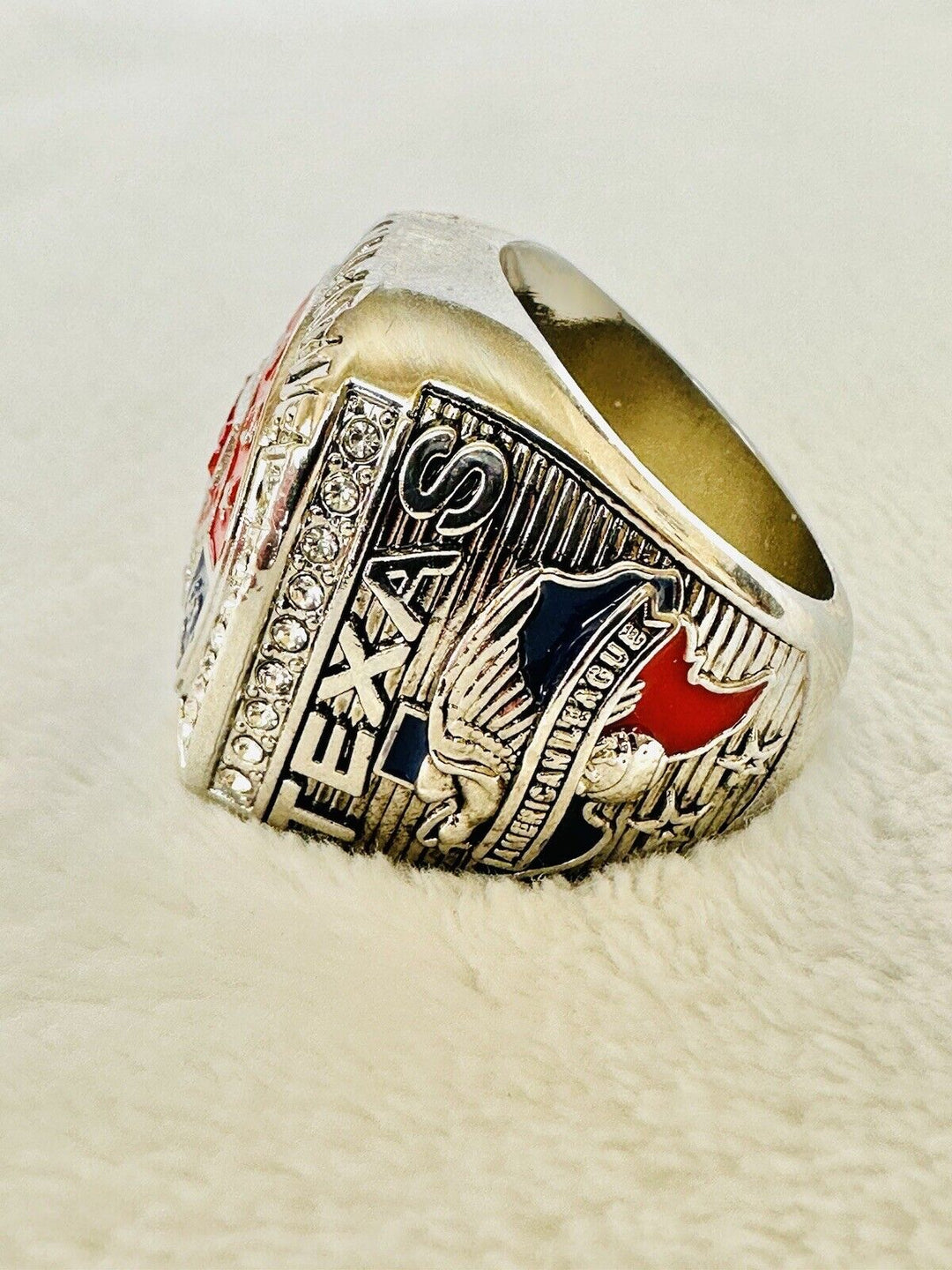 2011 TEXAS RANGERS American League Championship RING W Box,  SHIP - EB Sports Champion's Cache