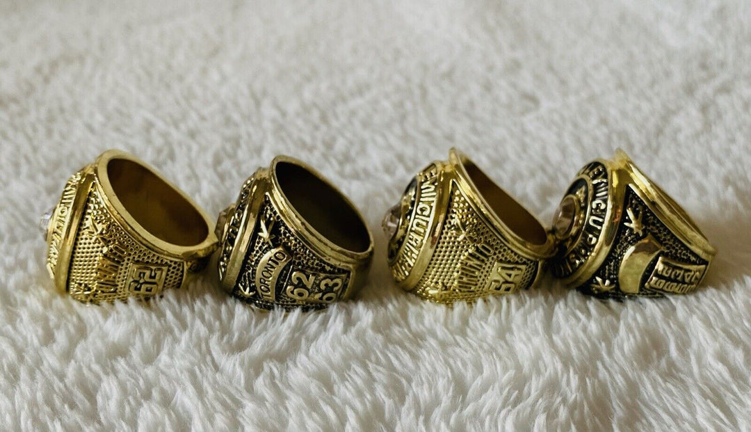 4 PCS Toronto Maple Leafs Stanley Cup Championship Ring W Box,  SHIP 1962-67 - EB Sports Champion's Cache