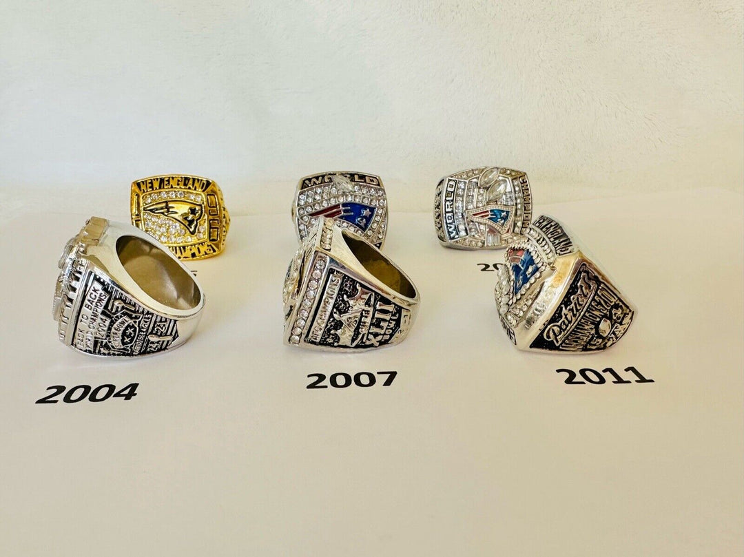 New England Patriots Championship Ring W Box Brady, US SHIP, PICK YOUR RING! - EB Sports Champion's Cache