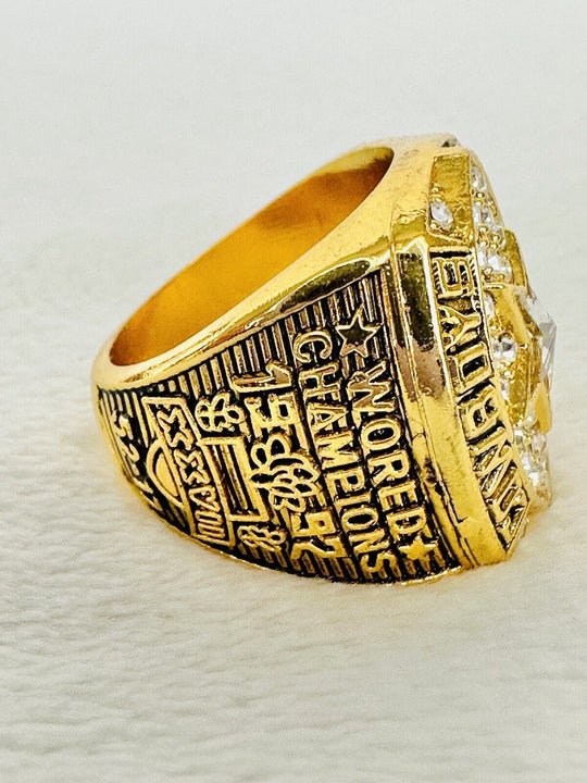 1992 Dallas Cowboys Championship Ring W Box, Aikman, US SHIP - EB Sports Champion's Cache