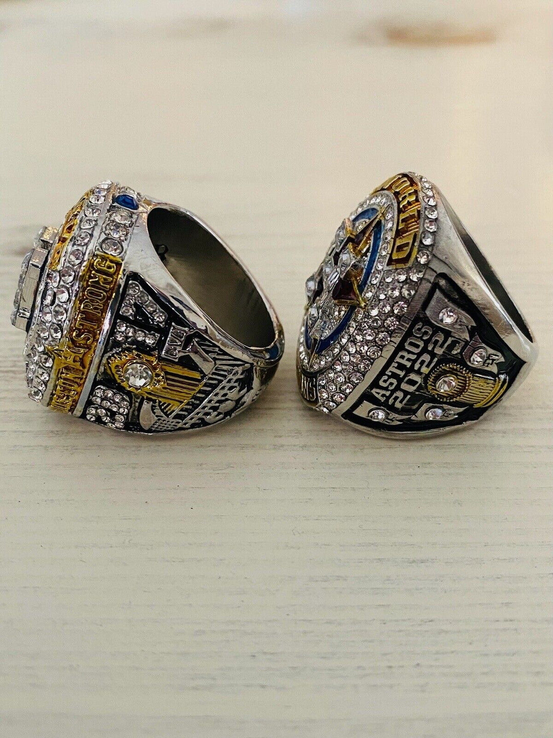 HOUSTON ASTROS World Series CHAMPIONSHIP Ring W Box Set,  SHIP 2017/2022 - EB Sports Champion's Cache
