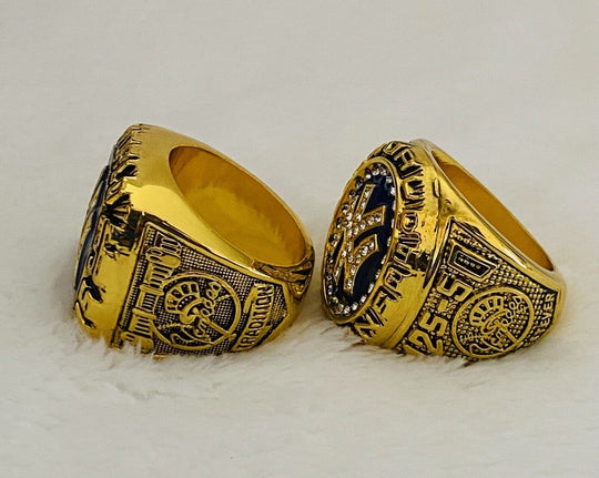 2 PCS NEW YORK Yankees World Series Champions Ring Set,  SHIP 1996/98 - EB Sports Champion's Cache