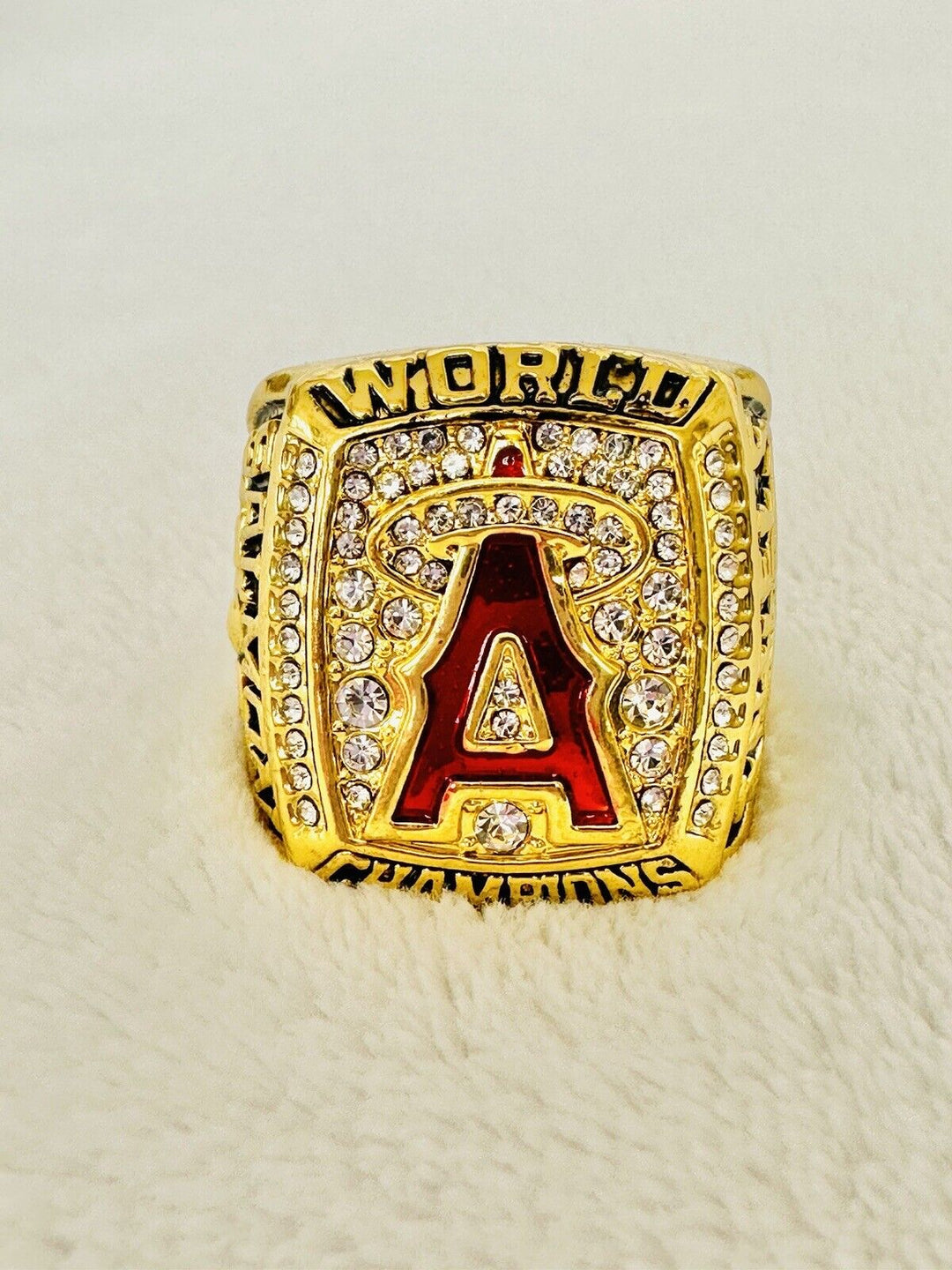 Tim Salmon - 2002 Anaheim Angels World Series Ring W Box,  SHIP - EB Sports Champion's Cache