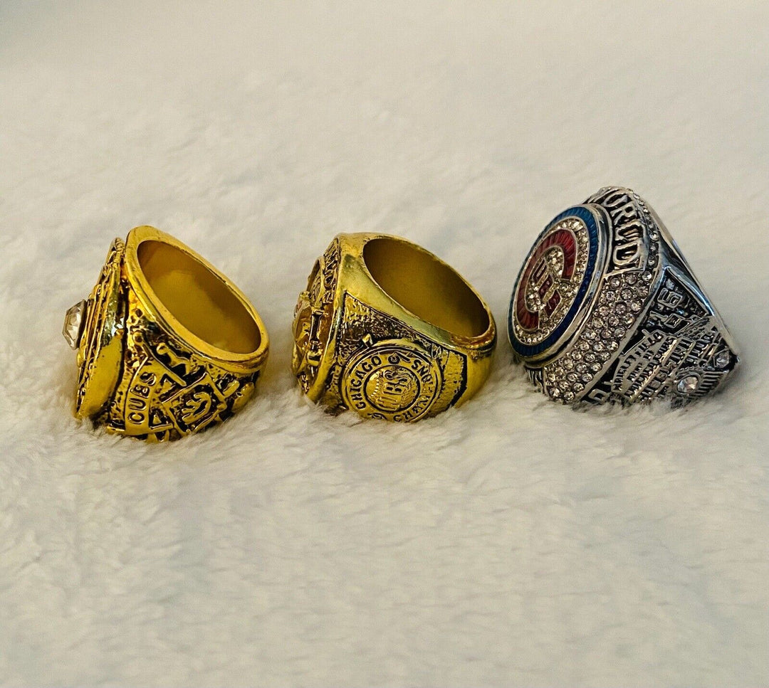 3 PCS Chicago Cubs World Series Ring Set,  SHIP 1907/08/2016 - EB Sports Champion's Cache