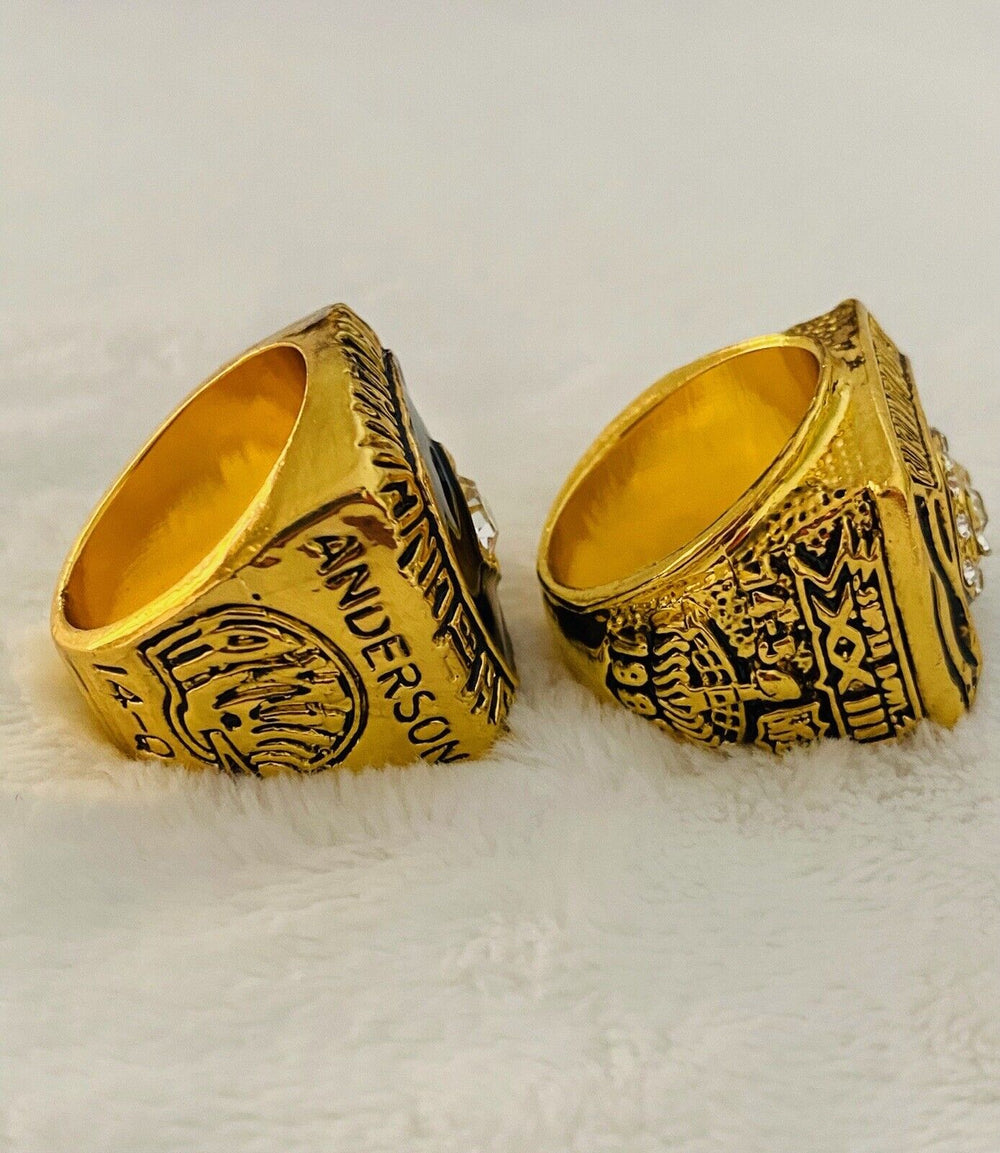 2PCS Cincinnati Bengals AFC Championship Ring SET, US SHIP. 1981/88 - EB Sports Champion's Cache