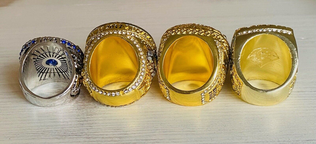 4 PCS Golden State Warriors Championship Ring Complete Set,  SHIP - EB Sports Champion's Cache
