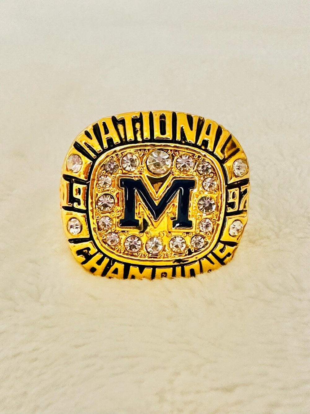 1997 Michigan Wolverines Replica Rose Bowl Championship Ring W Box, US SHIP - EB Sports Champion's Cache