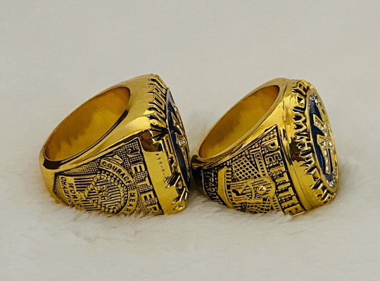 2 PCS NEW YORK Yankees World Series Champions Ring Set,  SHIP 1996/98 - EB Sports Champion's Cache