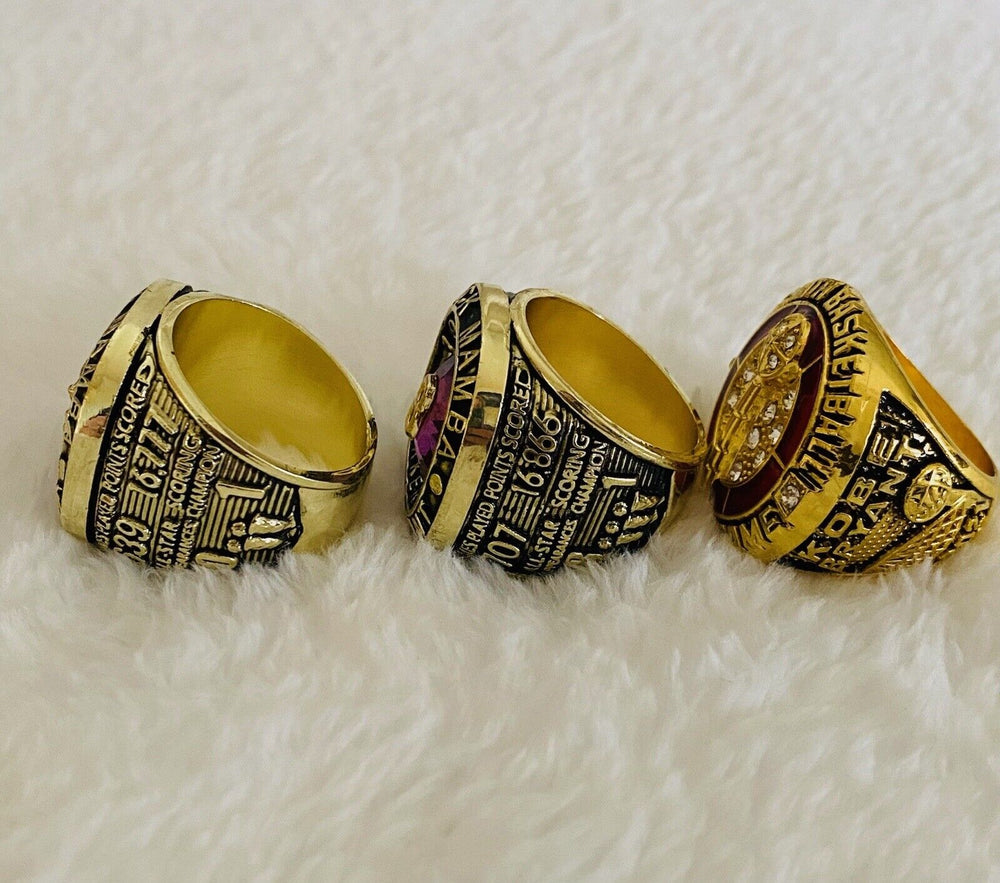 3 Pcs Los Angeles Lakers Kobe Bryant Ultimate Ring Collection Set,  SHIP - EB Sports Champion's Cache