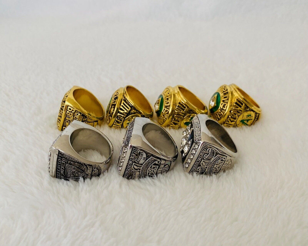 7 PCS Oakland Ultimate Collection Championship Ring,  SHIP Raiders - EB Sports Champion's Cache
