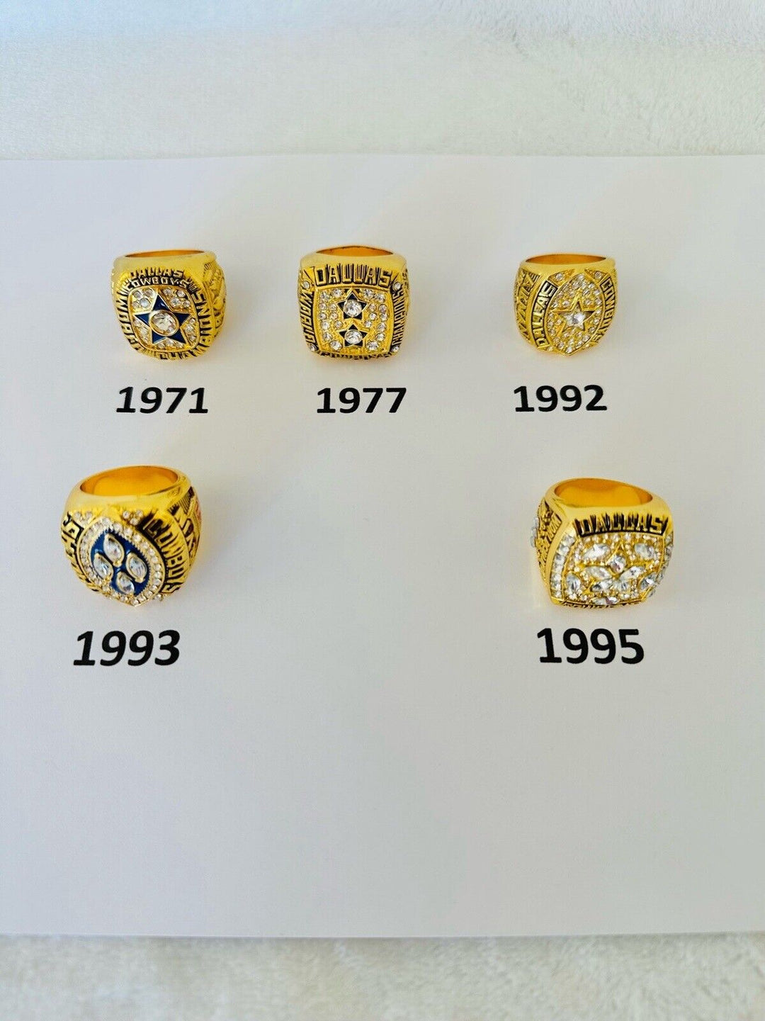Dallas Cowboys Championship Ring W Box, USA  SHIP, PICK YOUR RING - EB Sports Champion's Cache