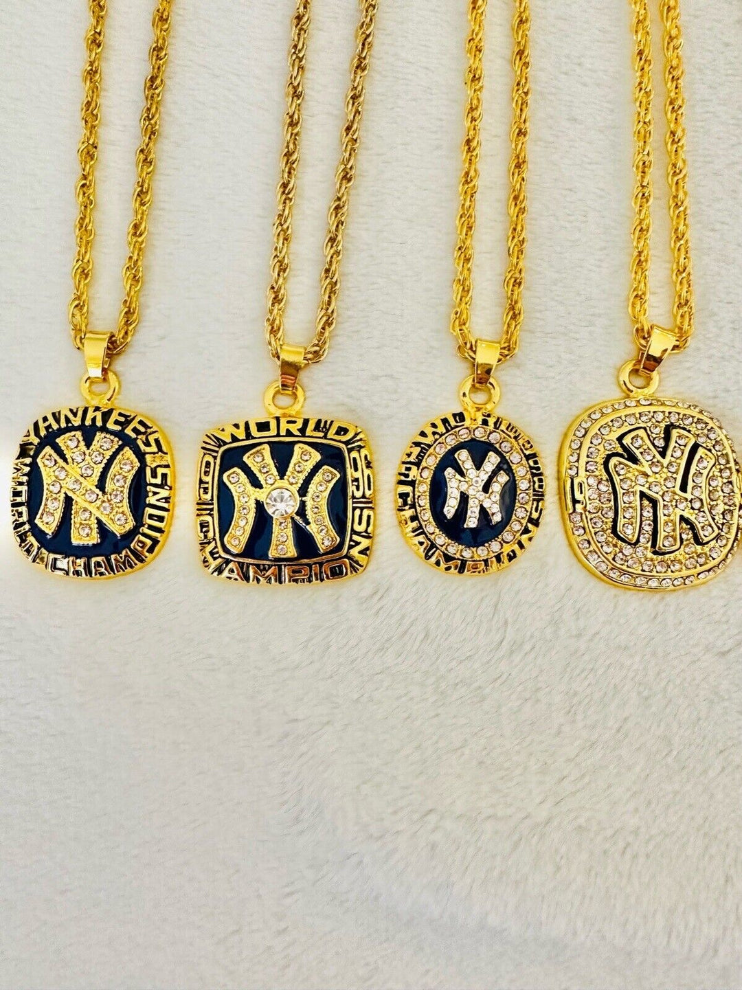 6 PCS NEW YORK Yankees World Series Championship Pendant Necklace,  SHIP - EB Sports Champion's Cache