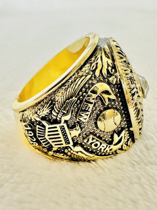 1928 NEW YORK Yankees World Series Champions Replica Ring W Box,  SHIP - EB Sports Champion's Cache