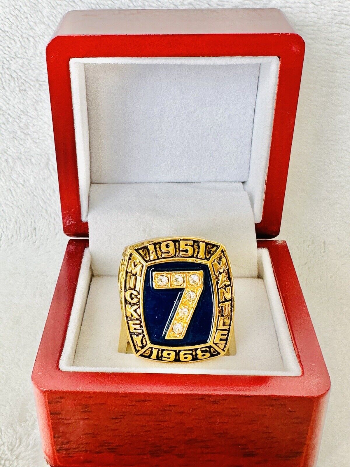 NEW YORK Yankees Mickey Mantle 1951-1966 Hall Of Fame Ring W Box,  SHIP - EB Sports Champion's Cache