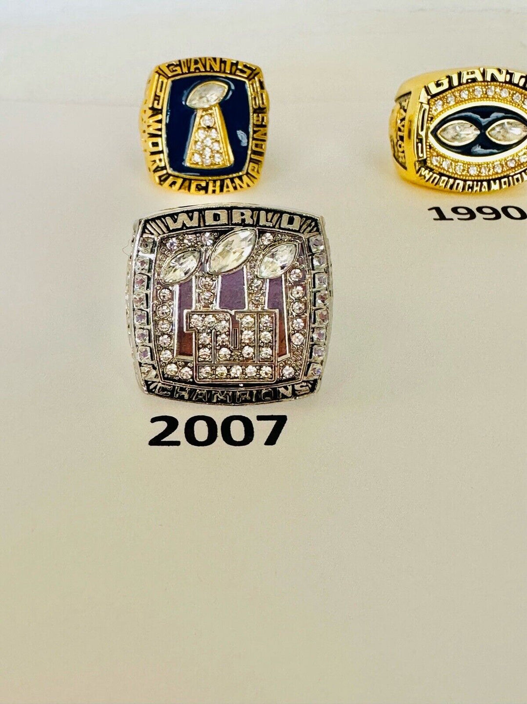 New York Giants Championship Ring W Box, US SHIP, PICK YOUR RING!!! - EB Sports Champion's Cache