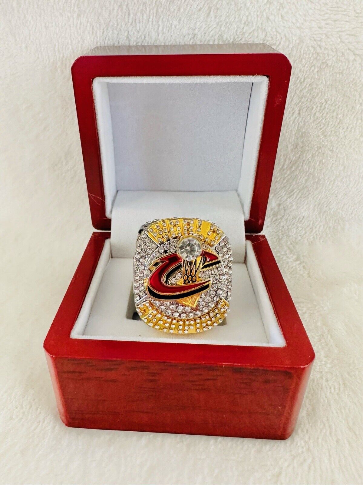 2016 CLEVELAND CAVALIERS Championship  Ring W Box,  SHIP, LEBRON JAMES - EB Sports Champion's Cache
