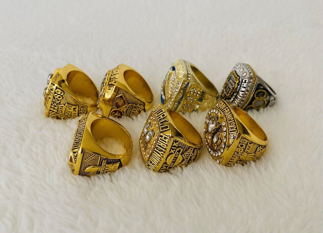 7 PCS San Francisco Ultimate Collection Championship Ring SET,  SHIP - EB Sports Champion's Cache