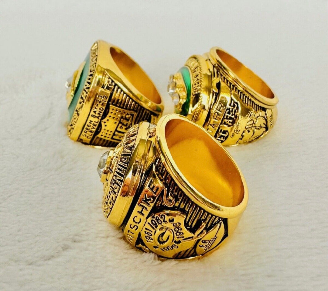 3 Peat Green Bay Packers Championship Ring SET W Box, US SHIP 65/66/67