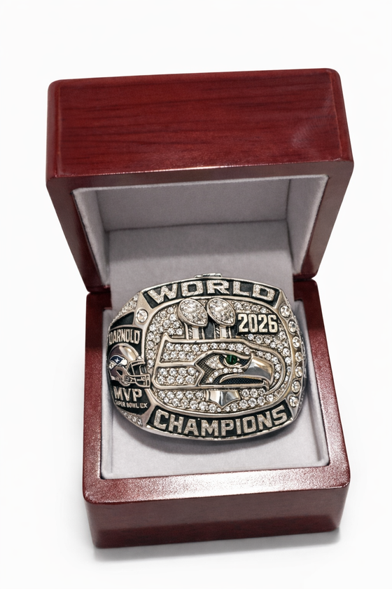 2026 Seattle Seahawks Super Bowl Ring W Box, pre order 20 March