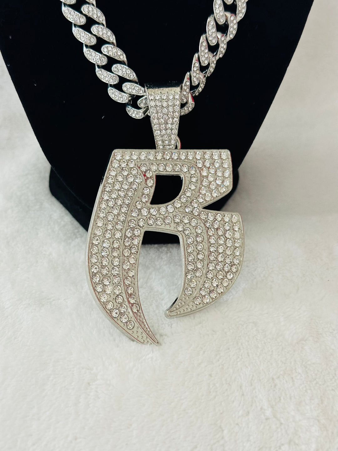 Ruff Ryder Silver Iced Cuban Chain 24, US SHIP - EB Sports Championship Rings