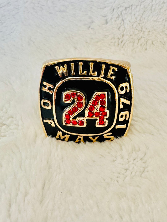 Willie Mays 1979 Hall-Of-Fame Legend Rare Vintage HOF Championship Ring - EB Sports Championship Rings