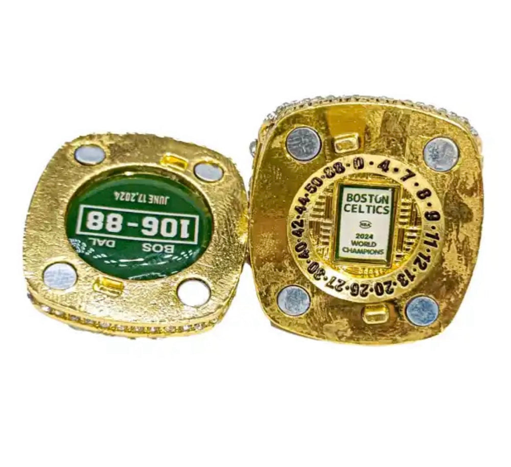 2024 Boston Celtics Authentic NBA Championship Replica Ring, US SHIP - EB Sports Championship Rings