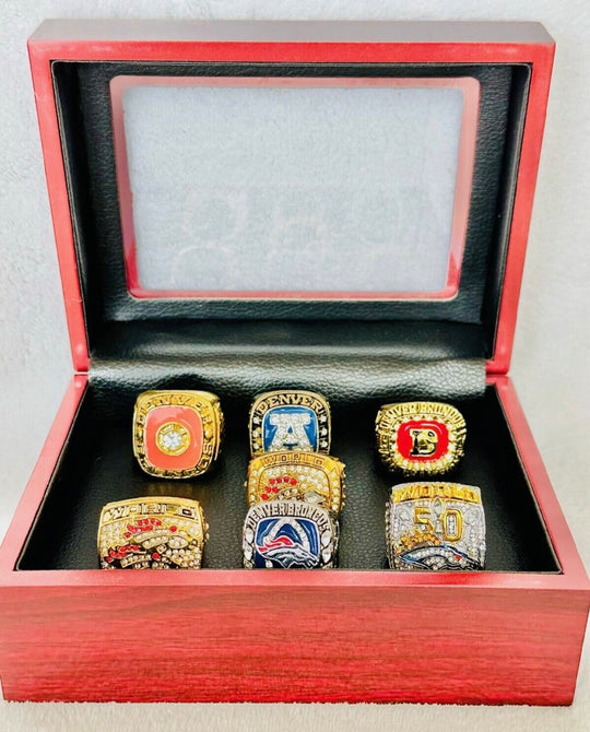 Denver Broncos Super Bowl Championship Ring Set with box, US SHIP