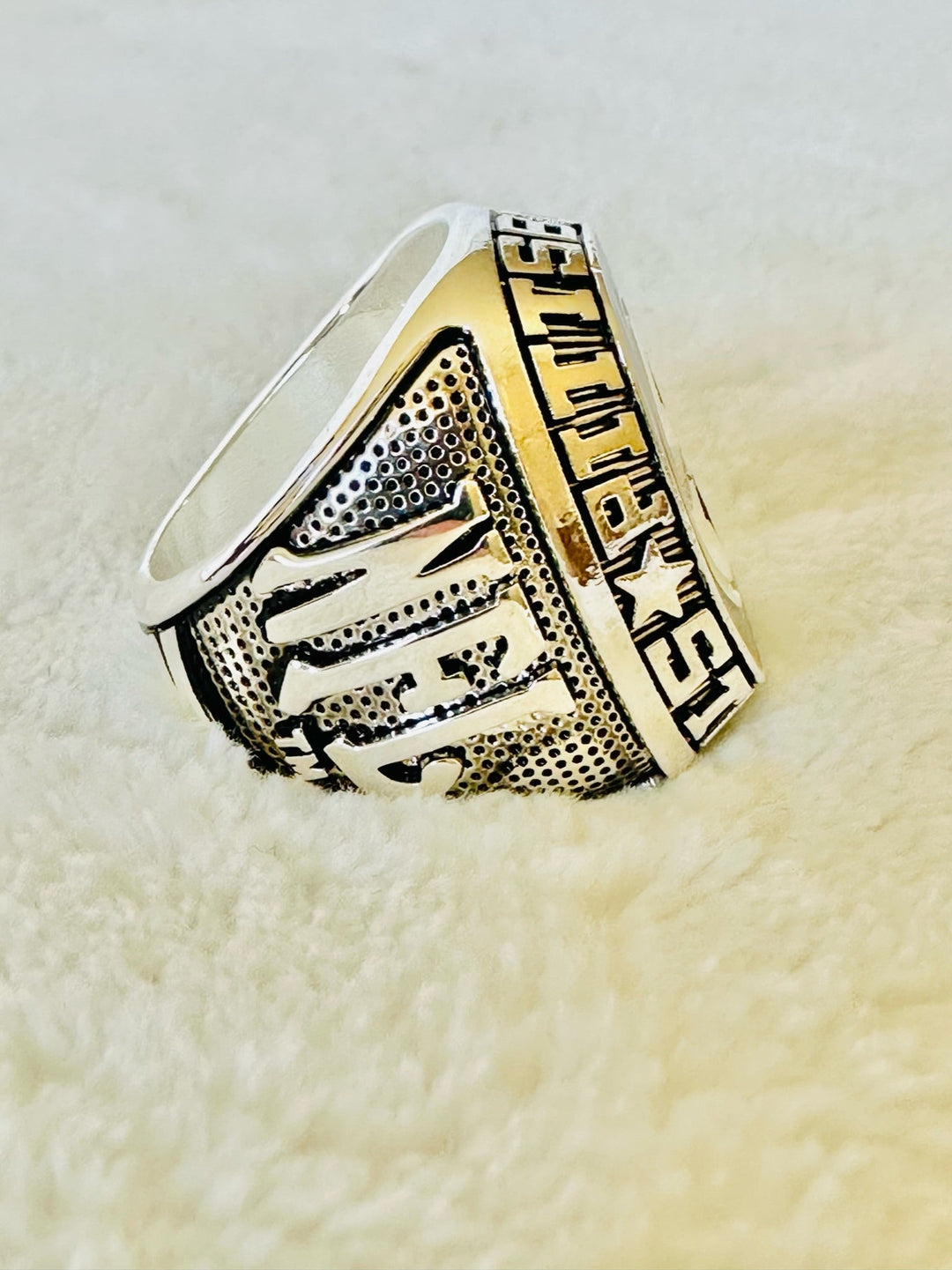 Pittsburgh Steelers Classic Balfour Silver Ring - EBSports Championship Rings