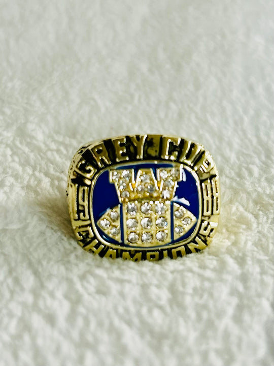 1988 Grey Cup Champions Ring: Winnipeg Blue Bombers, Professional Canadian Football - EB Sports Championship Rings