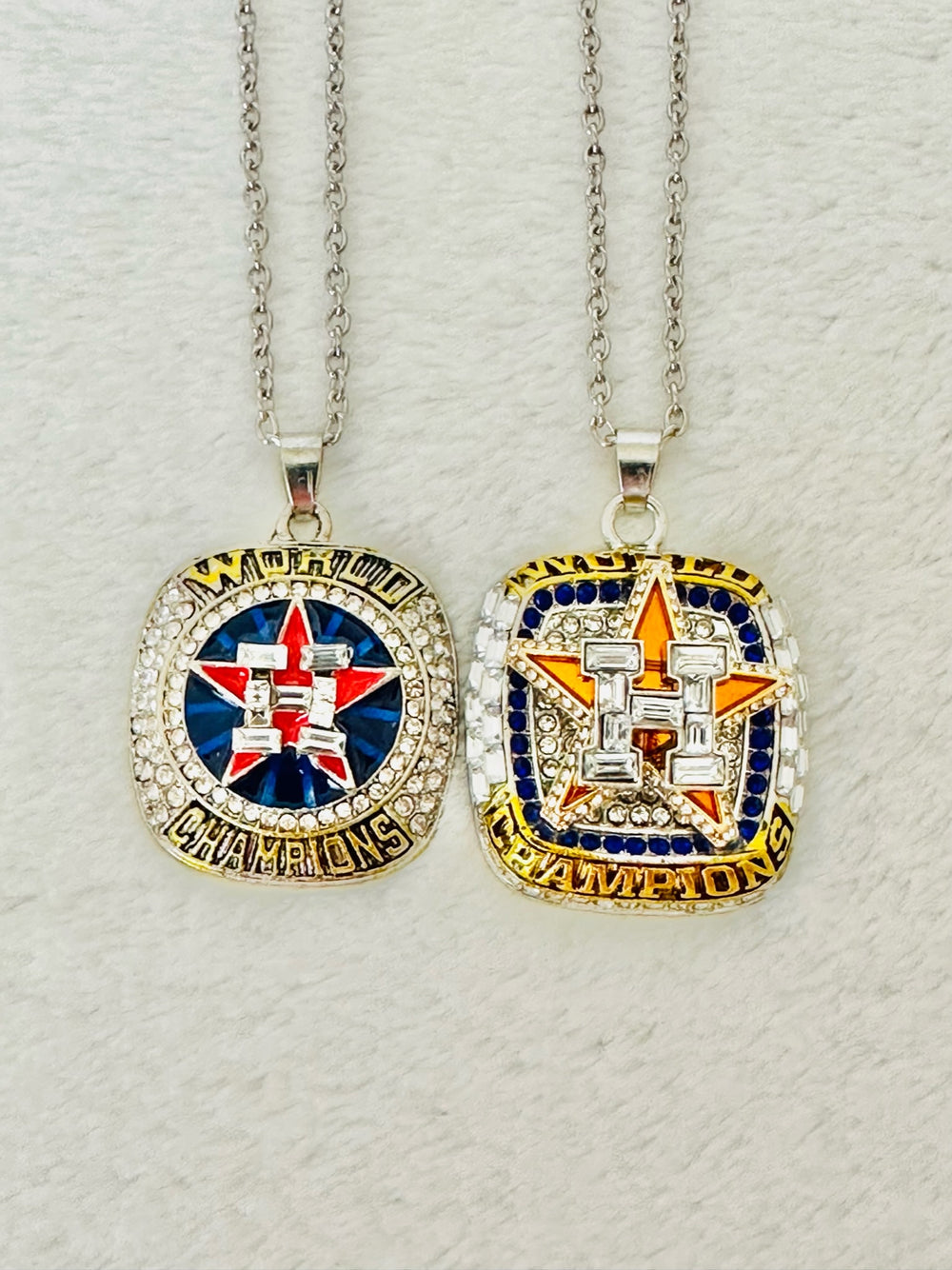 2 PCS HOUSTON ASTROS World Series Pendant Set: 2017/22 - EBSports Championship Rings