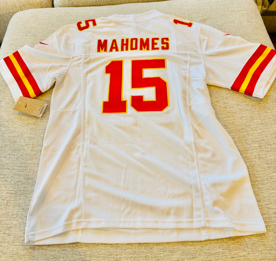 Patrick Mahomes Kansas City Chiefs authentic NFL White Jersey