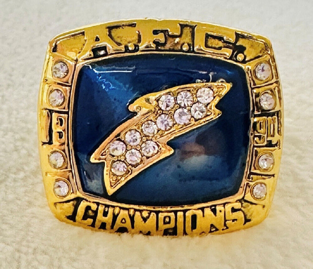 1994 LA Chargers AFC Championship Ring with box, US SHIP