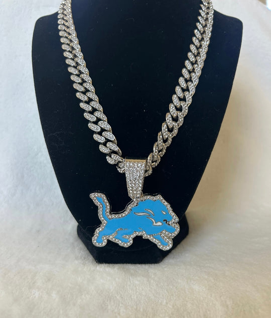 Detroit Lions Silver Team chain, 24 inch, US SHIP - EB Sports Championship Rings