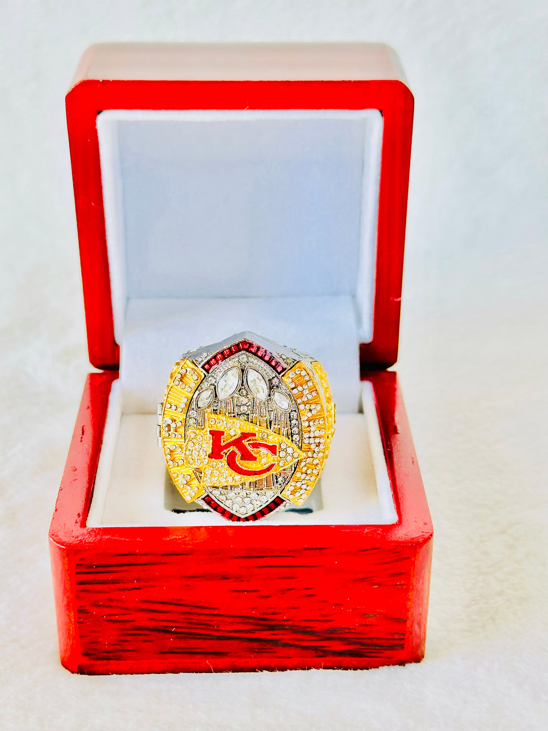 2024 Kansas City Chiefs Super Bowl Ring W Box, Mahomes, US SHIP - EB Sports Championship Rings