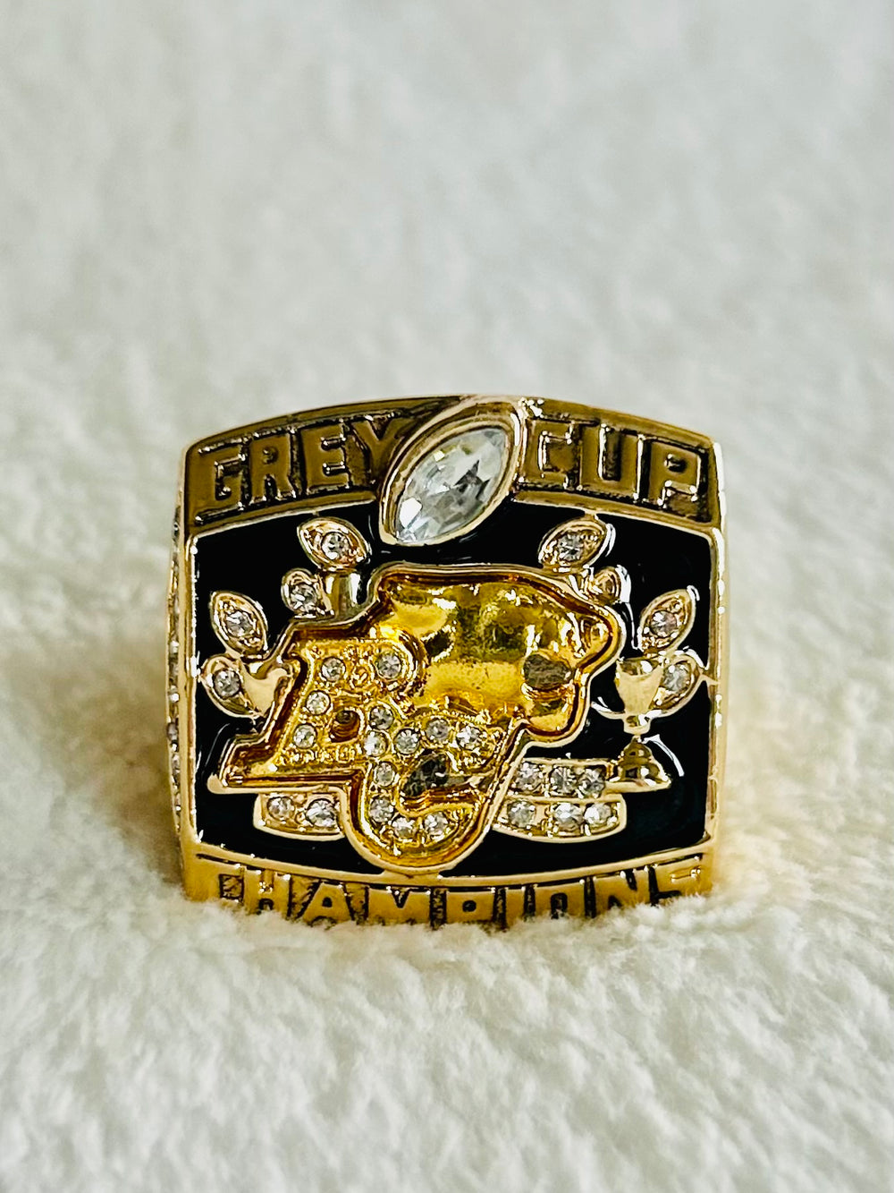 2006 BC Lions Grey Cup Championship Ring, Team Issued CFL - EB Sports Championship Rings