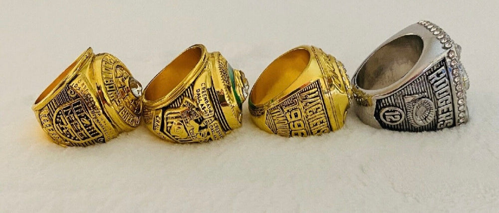 4 PCS Green Bay Packers Super Bowl Ring SET, US SHIP