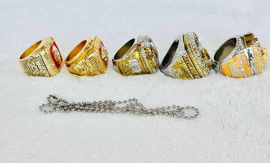 5 PCS Kansas City Chiefs Ultimate Super Bowl Championship Ring SET W Box,  US SHIP