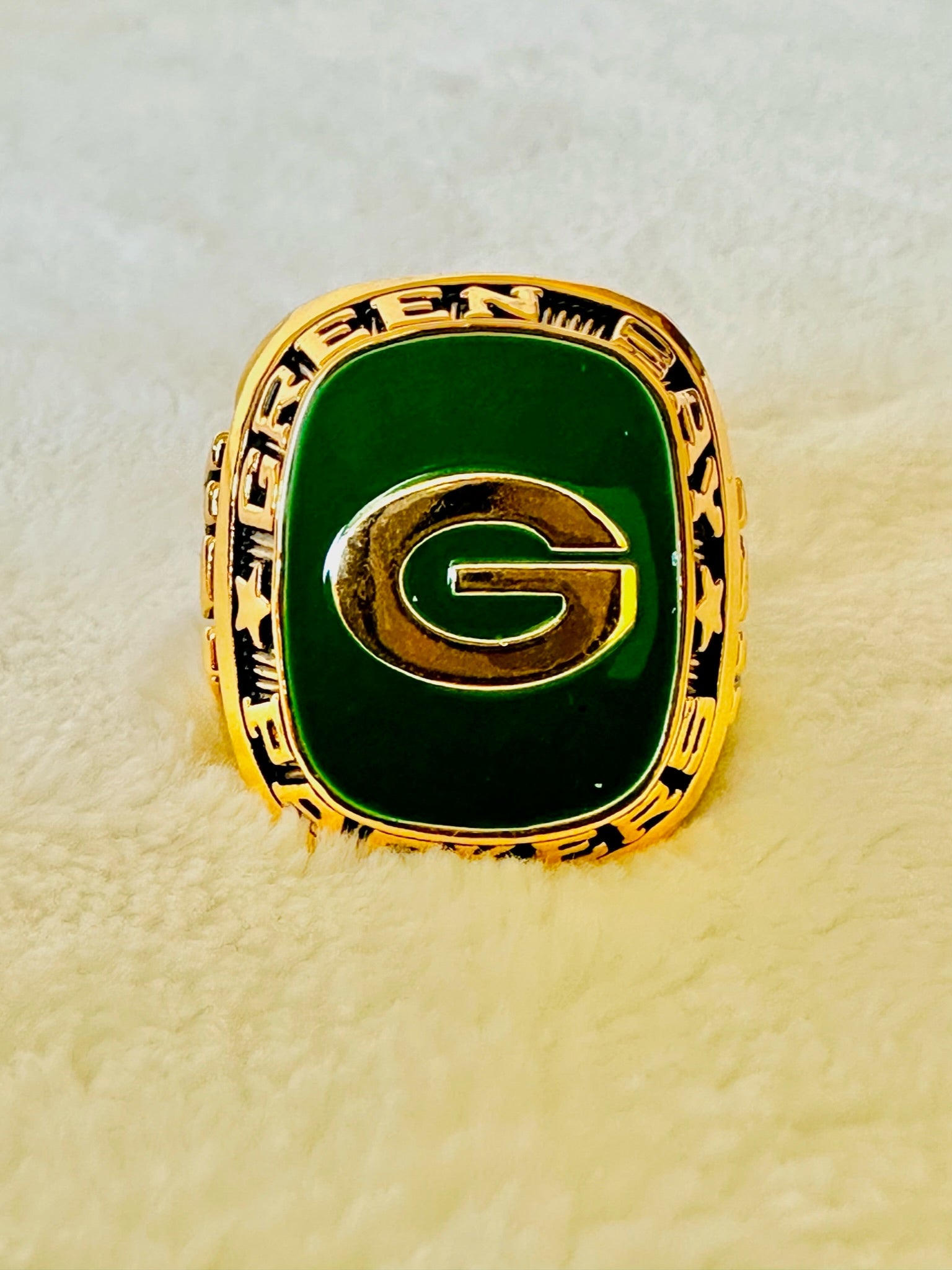 Green Bay Packers Classic Balfour Gold Ring - EBSports Championship Rings