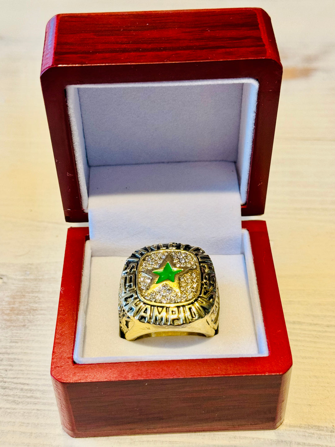 1999 Dallas Stars Stanley Cup Championship Replica Ring W Box,  SHIP - EB Sports Championship Rings