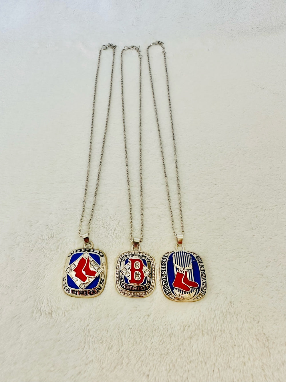 3 PCS Red Sox World Series Championship Pendant Set - EBSports Championship Rings