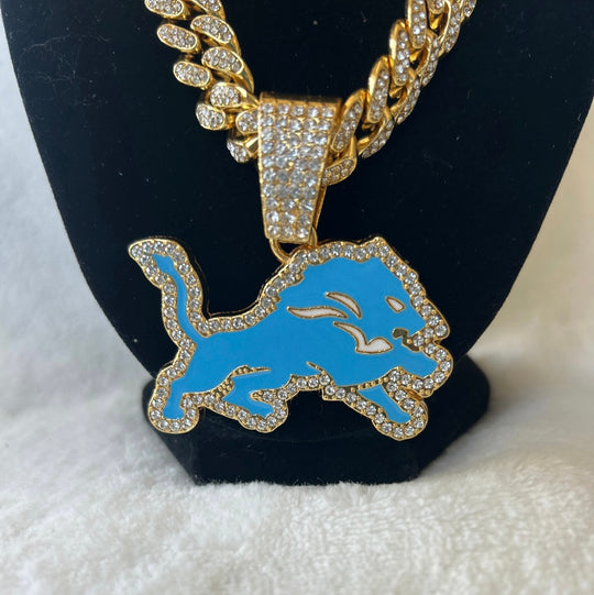 Detroit Lions Gold Team chain, 24 inch, US SHIP - EB Sports Championship Rings