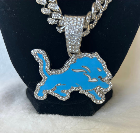 Detroit Lions Silver Team chain, 24 inch, US SHIP - EB Sports Championship Rings