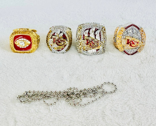Kansas City Chiefs Ultimate Collection Championship Ring SET W Box,  SHIP