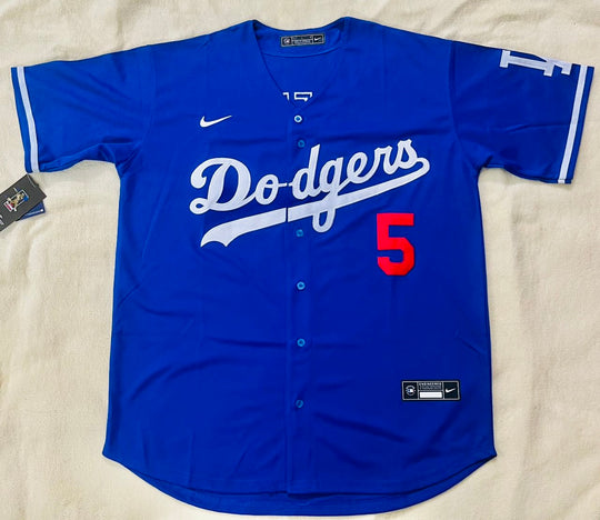 Freddie Feeman #5 LA Dodgers Stitched Jersey, Carry L and XL