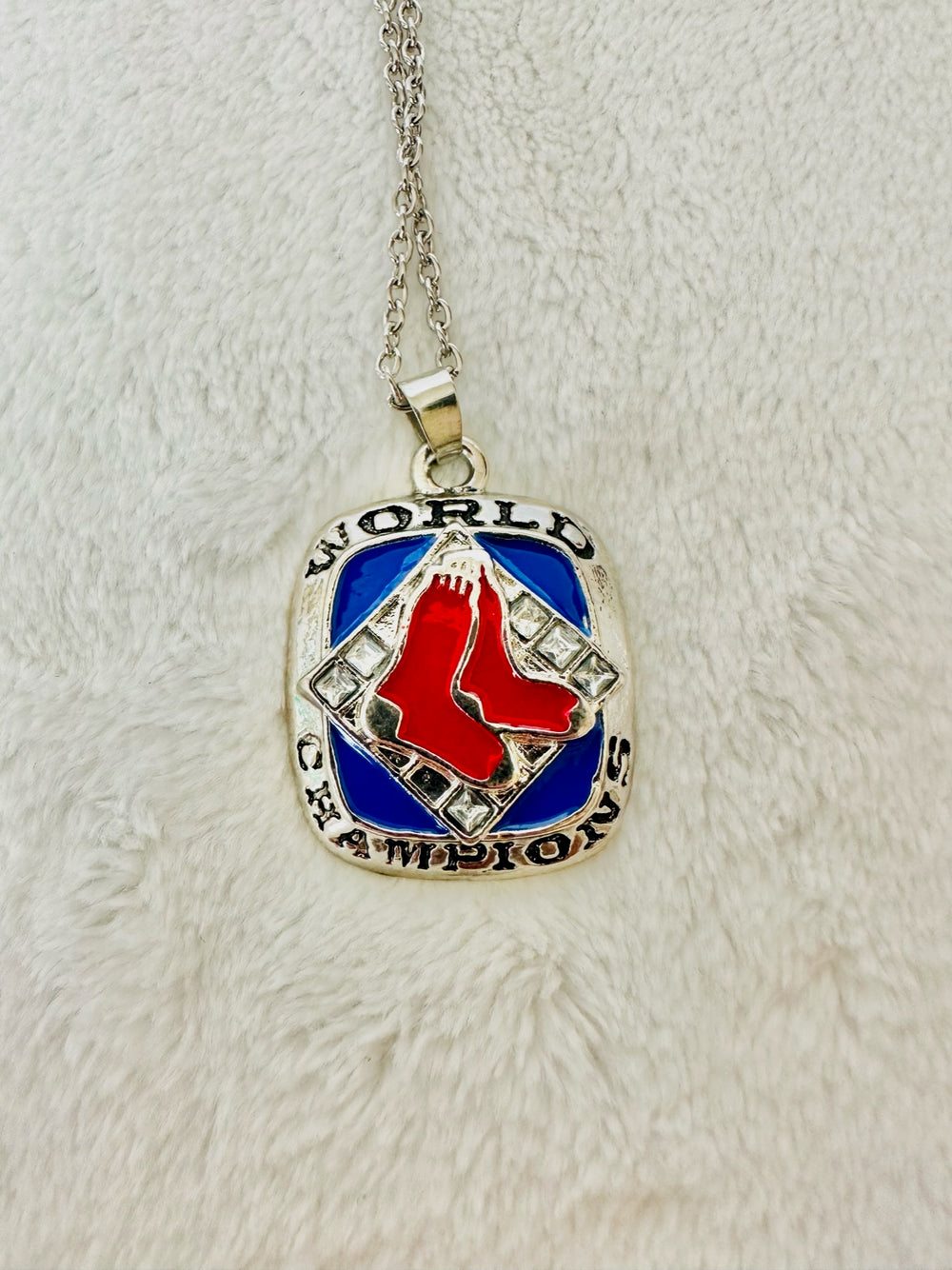 2007 Red Sox World Series Silver Championship Pendant - EB Sports Championship Rings