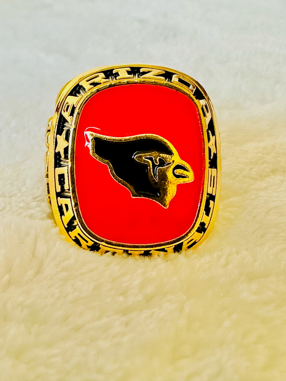 Arizona Cardinals Classic Balfour Gold Ring W Box, US SHIP - EBSports Championship Rings