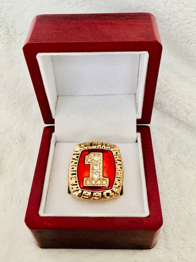 1990 Colorado Buffalos Championship Ring W Box, US SHIP - EB Sports Championship Rings