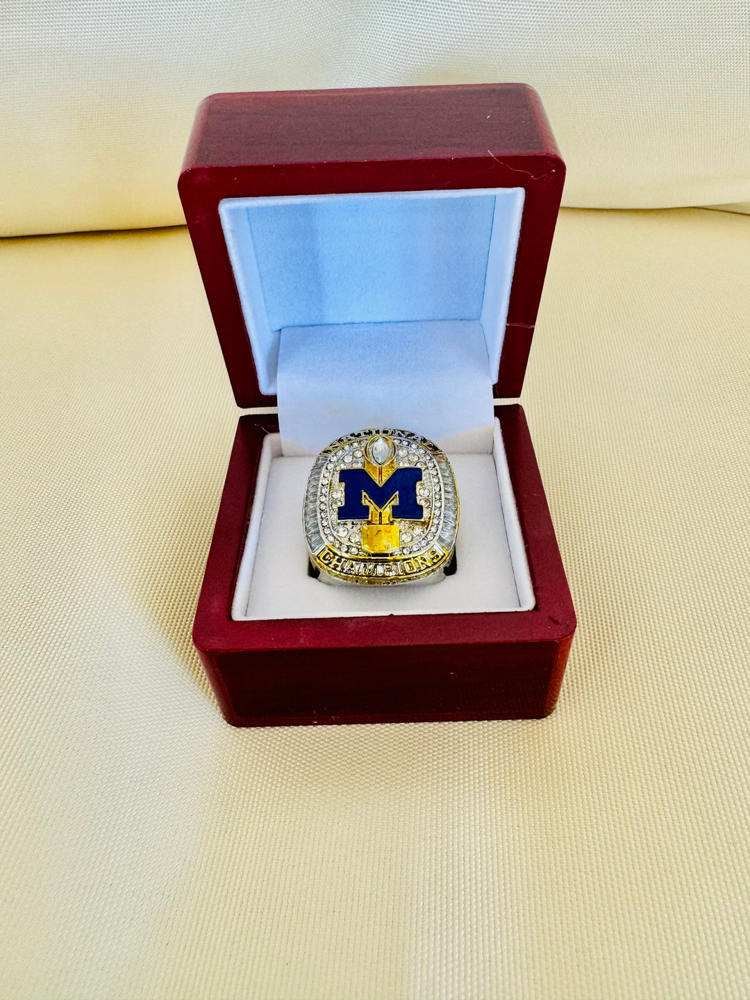 2024 Michigan Wolverines National Championship Ring With Box 24k, US SHIP - EB Sports Championship Rings