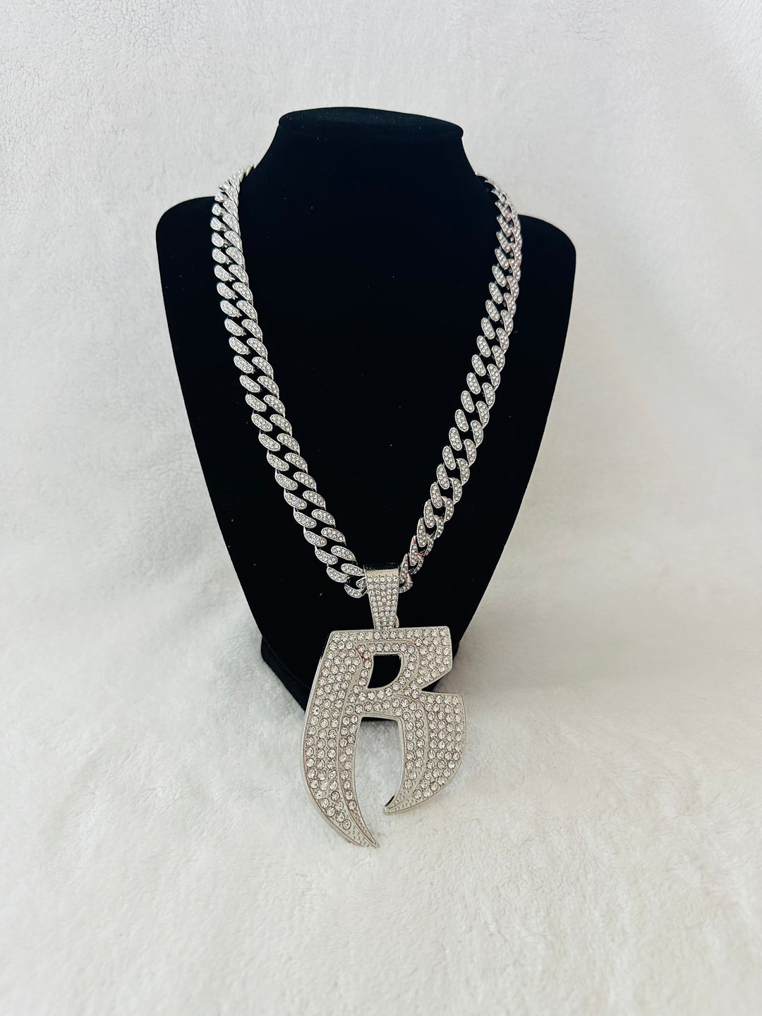 Ruff Ryder Silver Iced Cuban Chain 24, US SHIP - EB Sports Championship Rings