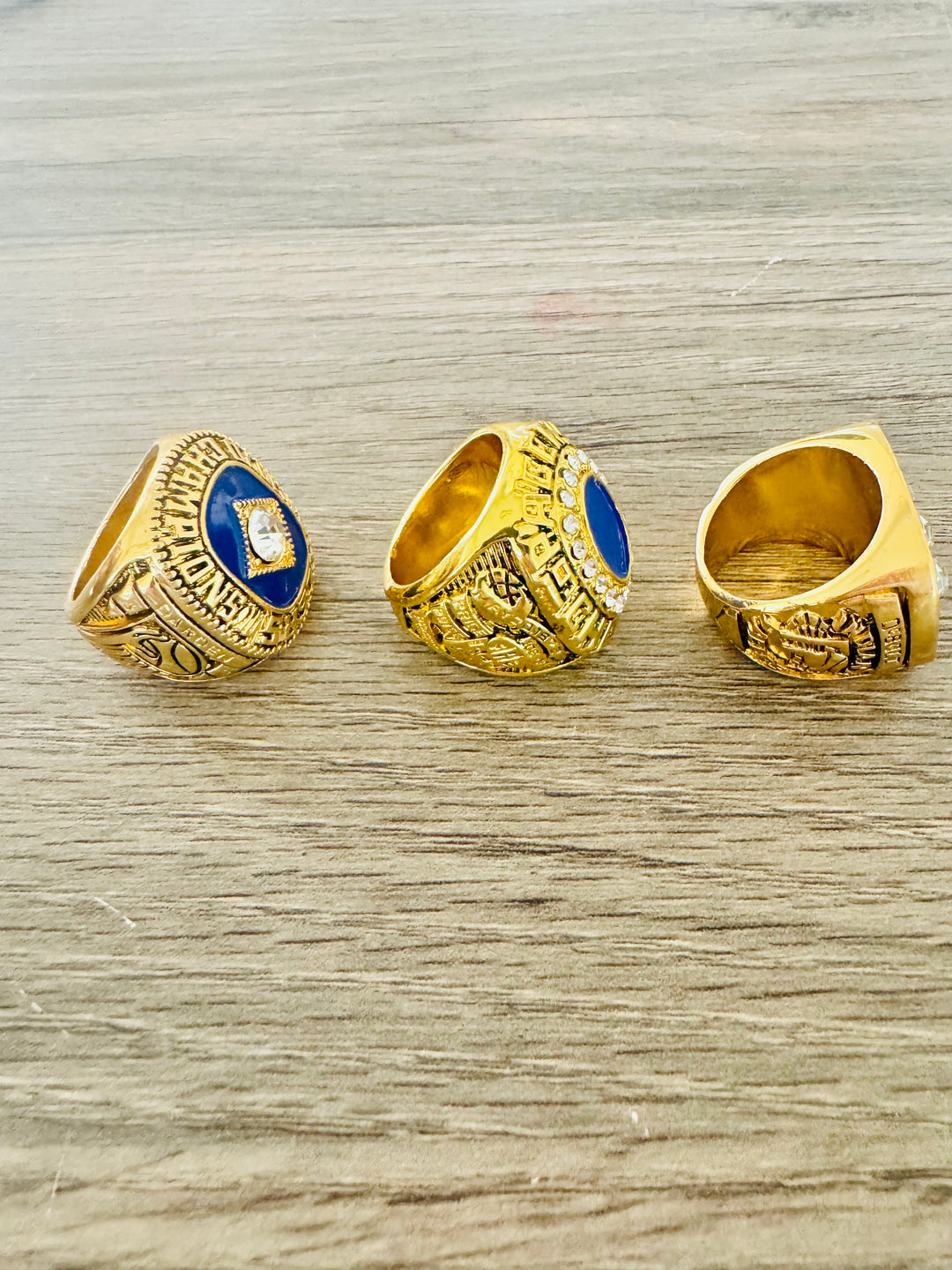 1970 & 1972 & 1973 Indiana Pacers ABA World Championship Replica Ring Set, US SHIP - EB Sports Championship Rings